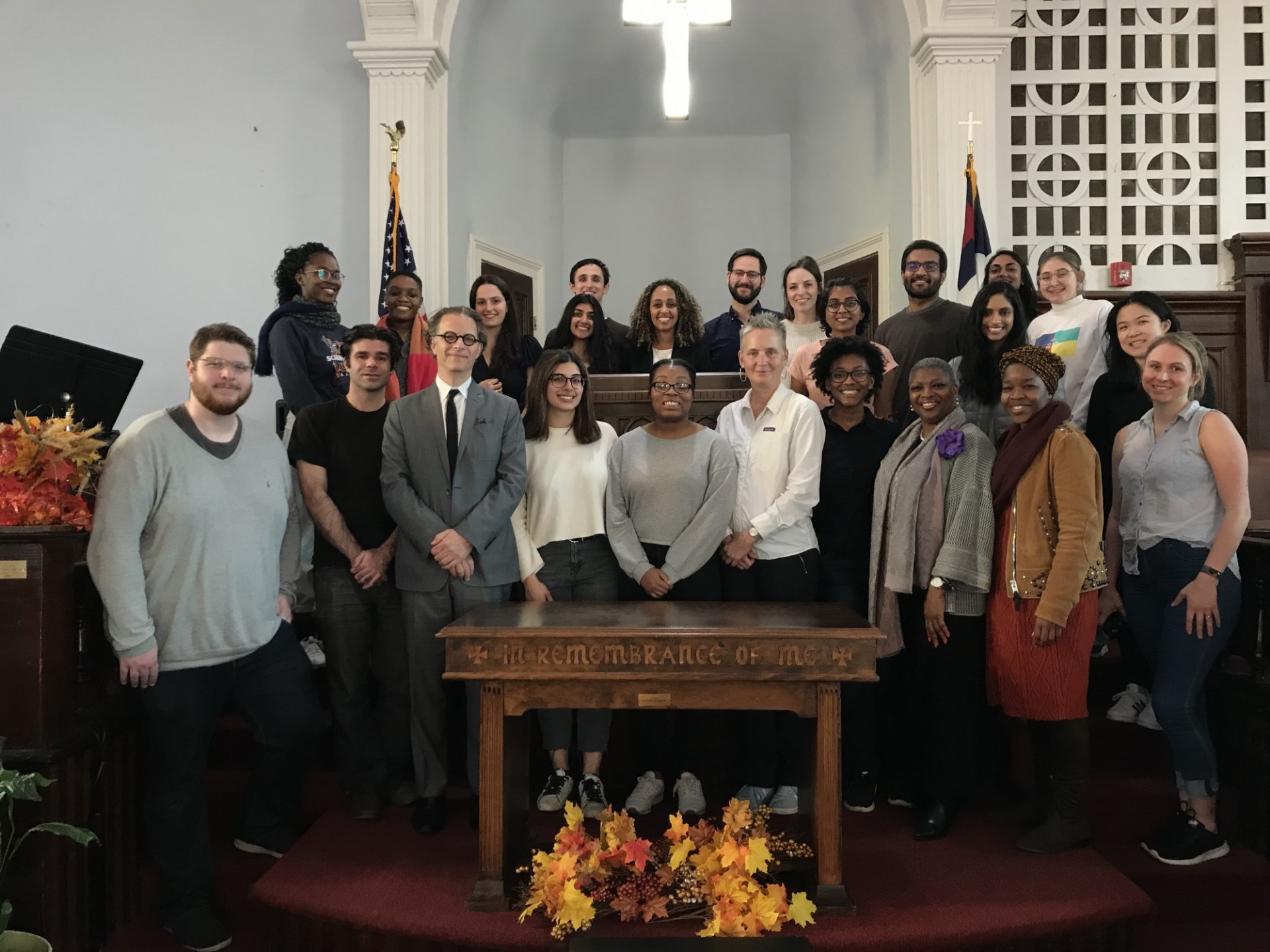 Abolition Practicum class at the Dexter Avenue King Memorial Baptist Church