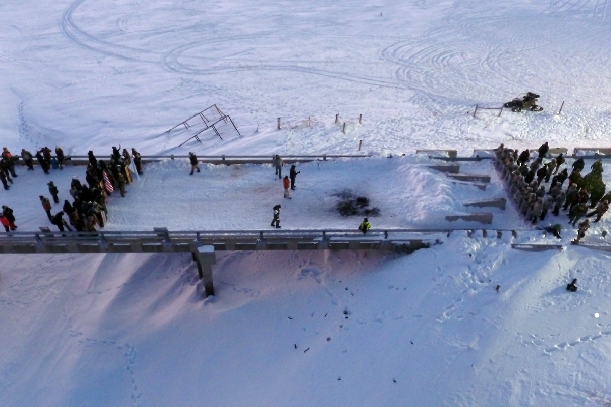 Snow at Standing Rock